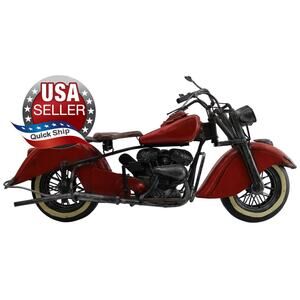 Boyd 1948 Chief Motorcycle 41cm 16inch Hand Made Hand Painted Tin Ornament Model